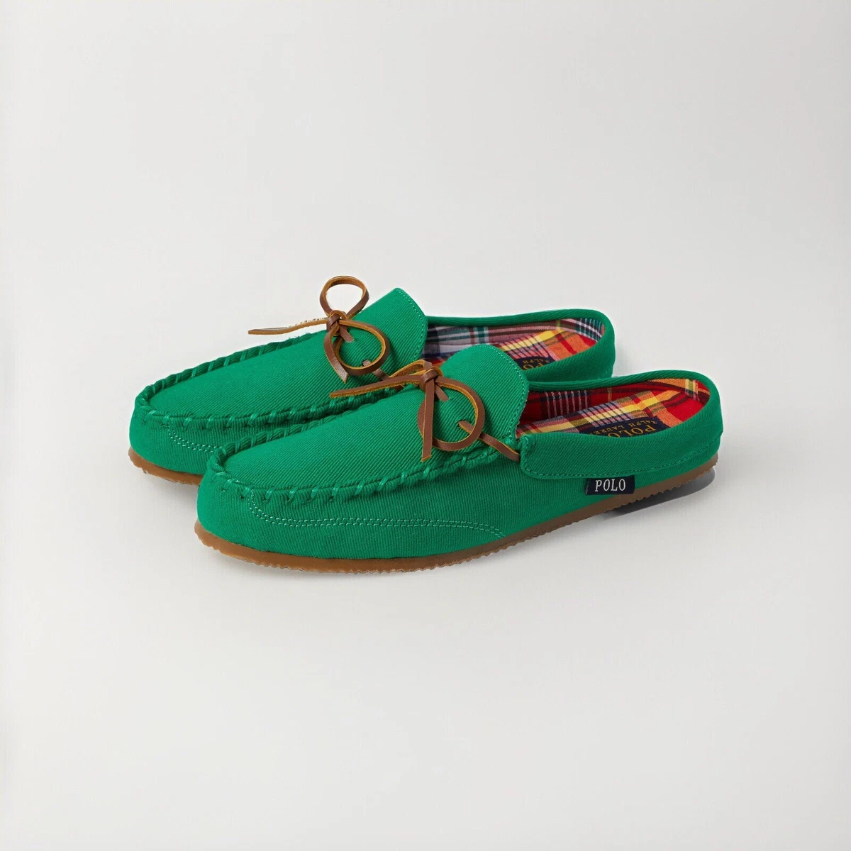 Polo by Ralph Lauren Vance Lace Up Casual Loafer Shoe Mens Size 11 Green Ralph Lauren Green Canvas Casual Shoes for Men for sale | eBay main image 3