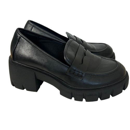 Zapatos Mocasines Torrid Gruesos Negros Sin Cordones Penny Para Mujer 9WW Tacón Extra Ancho