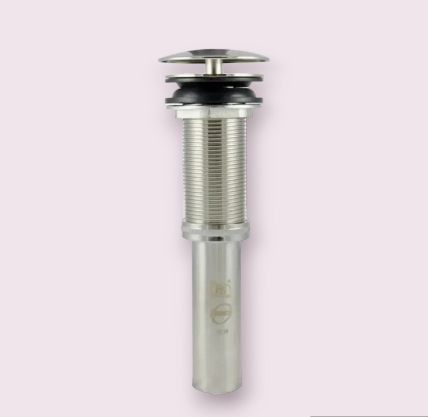 Glacier Bay 2-3/4 in. Brass Decorative Umbrella Drain in Brushed Nickel 