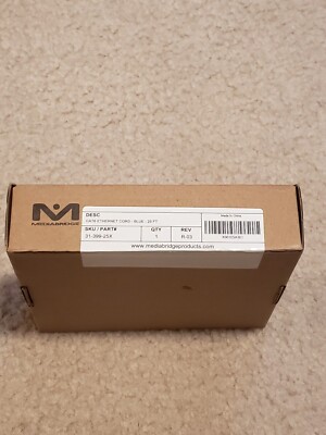 Media Bridge CAT6 Ethernet Cord Blue (25ft) - NEW Sealed Never Used Free Ship!!!