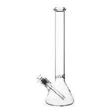 RORA 18 inch Heavy Glass Bong Clear Smoking Hookah Water Pipe 14mm Bowl USA