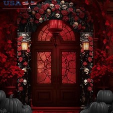 Halloween Porch Banners Set Spooky Outdoor Decor Trick/Treat Party Decorations
