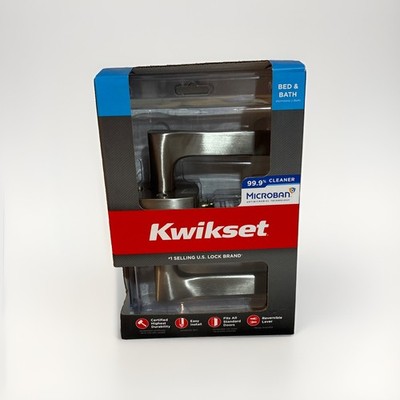 Kwikset Tripoli Privacy Lever Satin Nickel 730TPLMDT15 #8zz