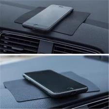 Car Dashboard Anti-Slip Sticky Pad Silicone Mat Phone Key Holder - Black
