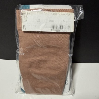 Ames Walker Medical Support Closed Toe Knee High 20-30mmHg Beige Small