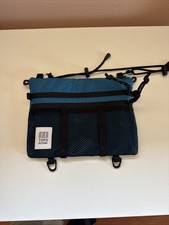 Topo Designs Mountain Accessory Shoulder Bag Utility Pouch Black/Blue