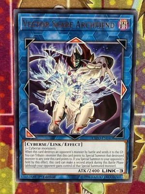 Yugioh Vector Scare Archfiend EXFO-EN040 1st Edition Single