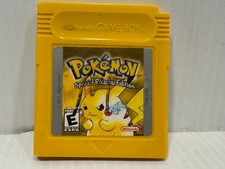 Authentic Yellow Version Pikachu Pokemon Nintendo Gameboy With New Battery