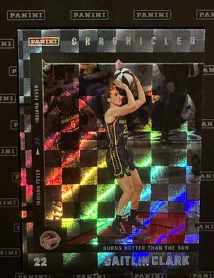 #ad 2025 Panini Chronicled CAITLIN CLARK CHECKERBOARD SILVER 22 25 VERY RARE 25 1 1 $475.00
