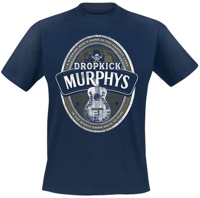 Dropkick Murphys T-Shirt Herren Beer Label navy Band-Merch, Bands