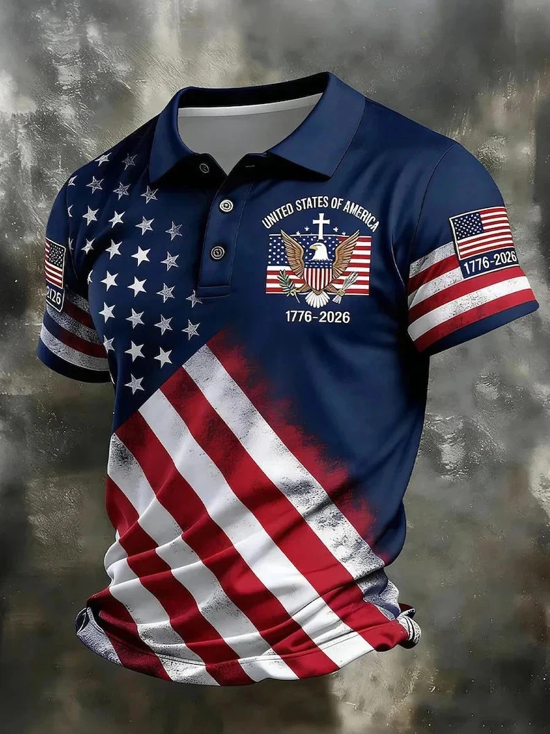 USA 250th Anniversary Polo Shirt American History Patriotic Free Ship
Opens in a new window or tab