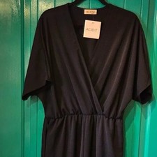 Short Sleeve Nave Jumpsuit