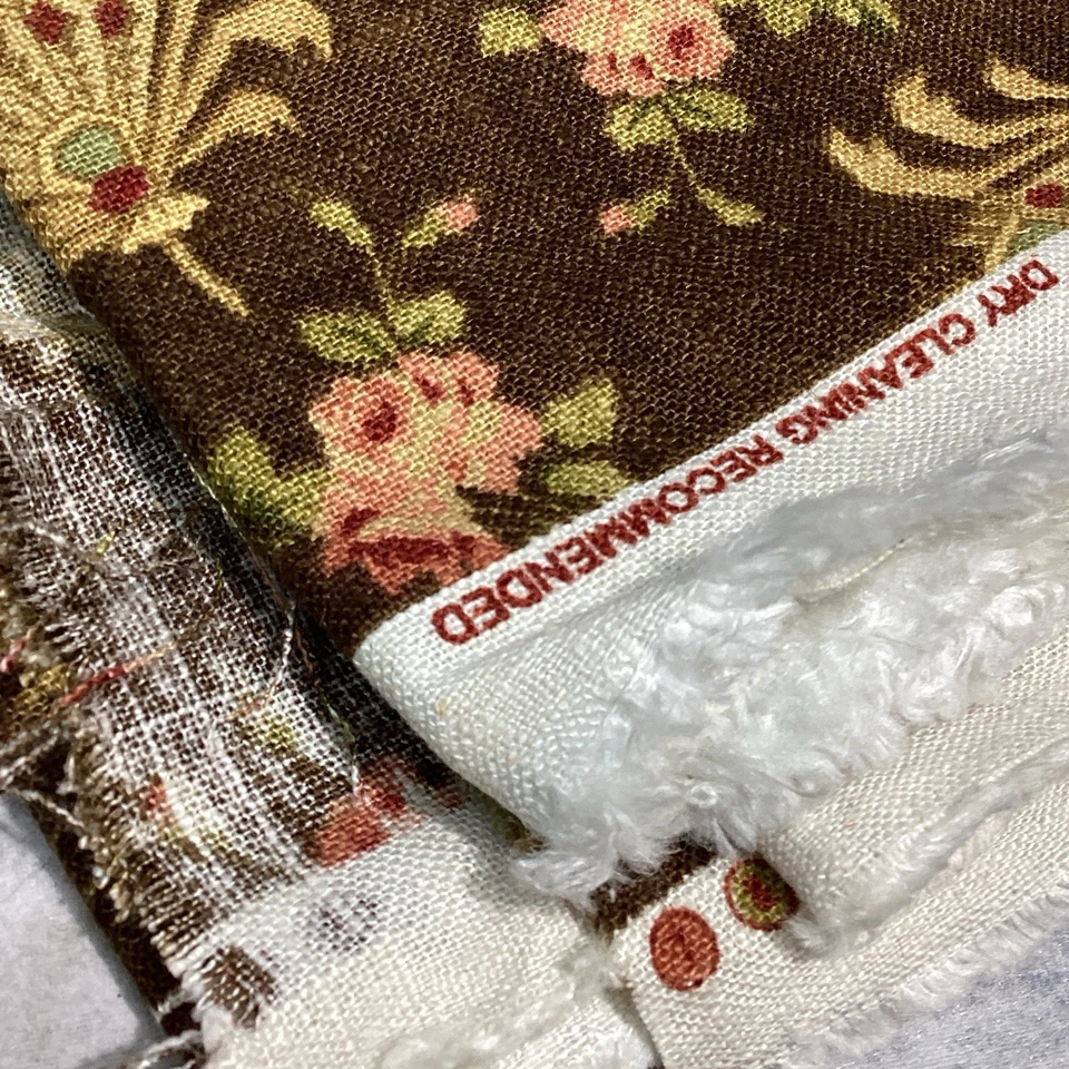 Tela decorativa de cachemira Waverly Prelude 56" x 2,6 yardas marrón 55 % lino 45 % rayón Foto 4 de 4