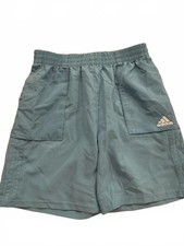 Adidas Boys Track Shorts Light Blue Size 18/20