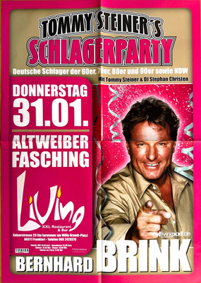 1485 - BERNHARD BRINK 2007 FFM - orig.Concert Poster - Konzert Plakat - A1 F/U
