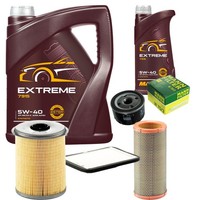 Mannol 6L Extreme 5W-40 Motor-ÖL+Mann-Filter FüR Renault Megane I BA0/1_ 1.9 Dt