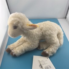 Steiff Flocky Lamb 073311 22cm Genuine Mohair Button in Ear w/ Original Tags