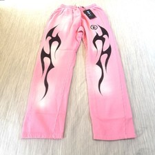 Hellstar Flame Sweatpants Pink - Black Capsule 10 sz XL NWT