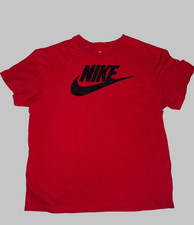 Nike Men Graphic Swoosh Red The Original Tee Shirt Size Large- EUC
