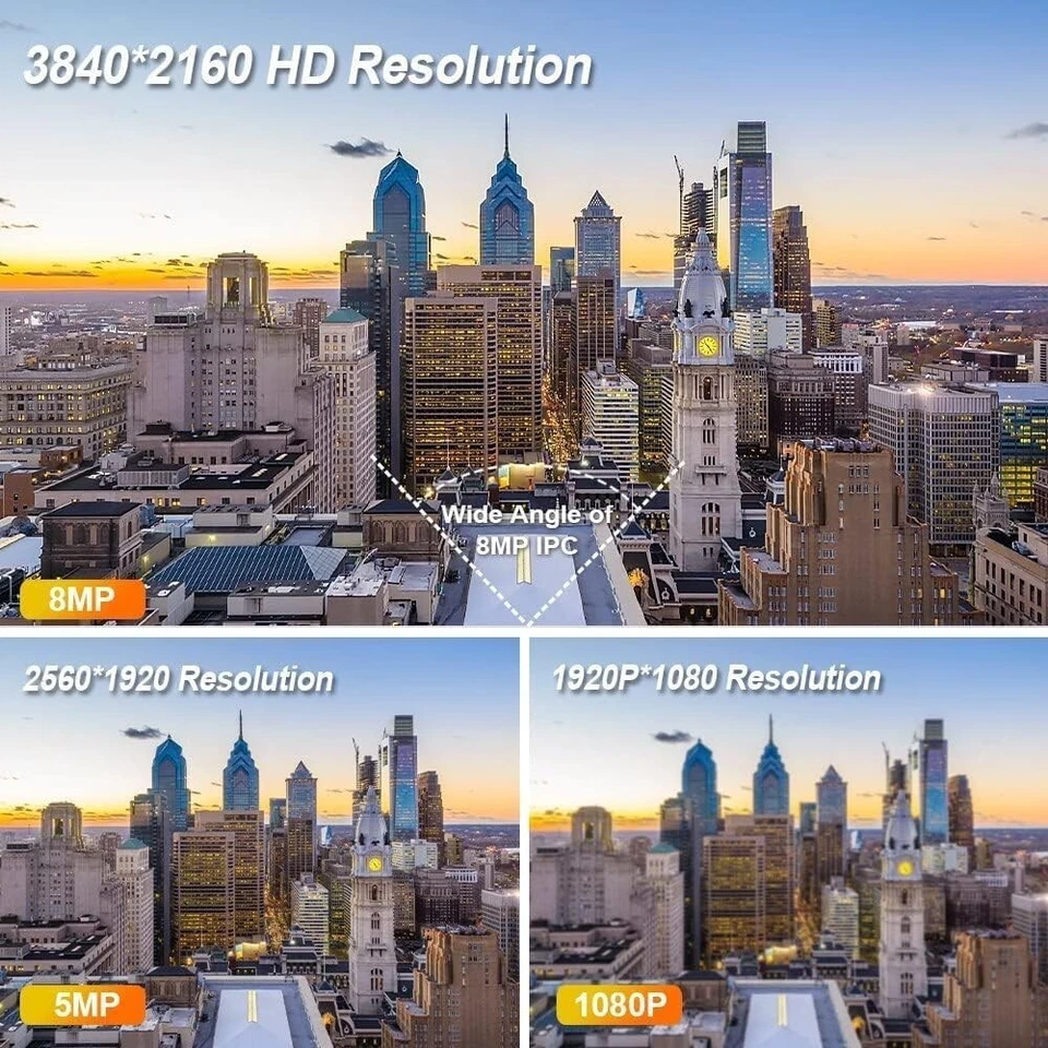 Brand IP 8MP Dome Turret Camera 2083G2-IU Indoor/Outdoor 2.8mm Wide Angle w/Mic - Image 4 of 4