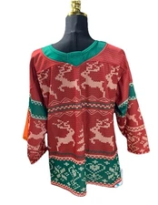 Christmas Winter Multicolored Sweater Hockey Jersey