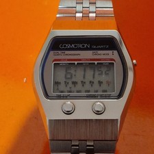 [NEAR MINT] 1970 Cosmotron Citizen Lcd Digital 725 0578 Retro Vintage Uhr