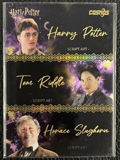2025 KAKAWOW COSMOS Harry Potter Trading Cards-2/5-Triple Script Art Violet Gold