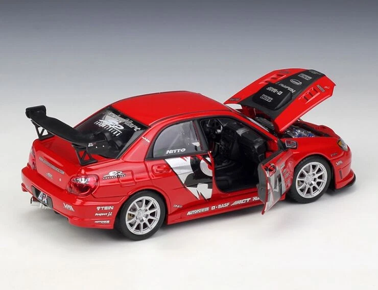 Welly 1:24 Subaru WRX STI APR lmpreza Performance Diecast Metal Model Car - Image 4 of 4