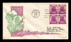 US COVER NORTHWEST TERRITORY SESQUICENTENNIAL FDC SCOTT 837 BLOCK OF 4 IOOR