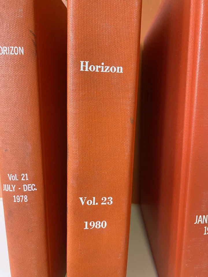 4 Bound Vintage volumns of Horizon magazine. 2- 1978,1979, 1980. Books - Image 3 of 4
