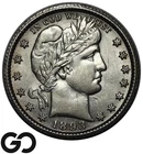 1893-O Barber Quarter, Luster Choice BU++/Near Gem Better Date