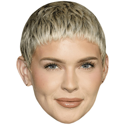 Dani Carbonari (Fringe) Celebrity Mask, Flat Card Face, Fancy Dress Mask