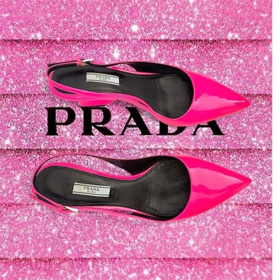 PRADA escarpins rose 40 - Photo 1/4