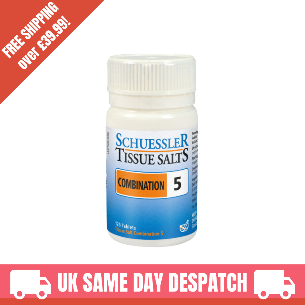 Schuessler Tissue Salts - Combination 5 125 Tablets - Nerve Nutrient