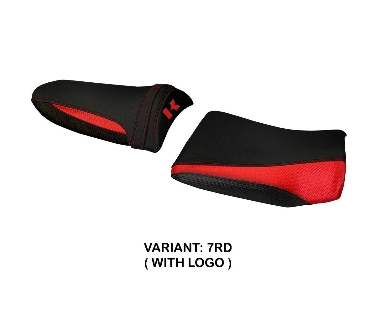 Seat saddle cover Pozzuoli 1 Red (RD) TPZ for KAWASAKI Z 1000 2003 > 2006 cr