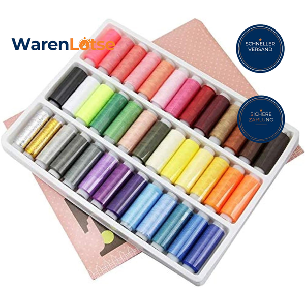 NäHfaden Set 39 Farben Polyester Stark FüR Hand- Und NäHmaschine ZubehöR-image