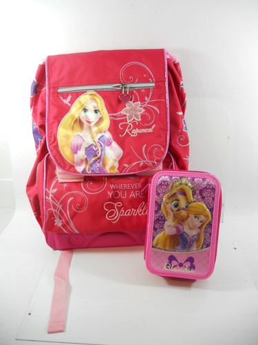 ZAINO SCUOLA ELEMENTARI ESTENSIBILE PRINCIPESSE DISNEY RAPUNZEL + ASTUCCIO  | eBay