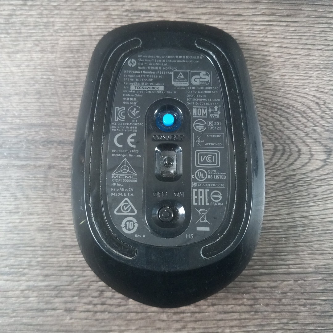 コレクターズアイテム　Star Wars Special Edition hp HP Z4000 Star Wars SE Wireless Mouse Limited Collector's Item NO