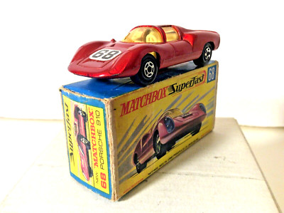 Matchbox by Lesney Superfast No.68a Porsche 910 mit H-OVP 1970 bis 1975 KULT!