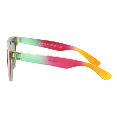 Kids Sunglasses Boys & Girls Colorful Frame Monoblock Mirrored Lens UV400 - Picture 20 of 20