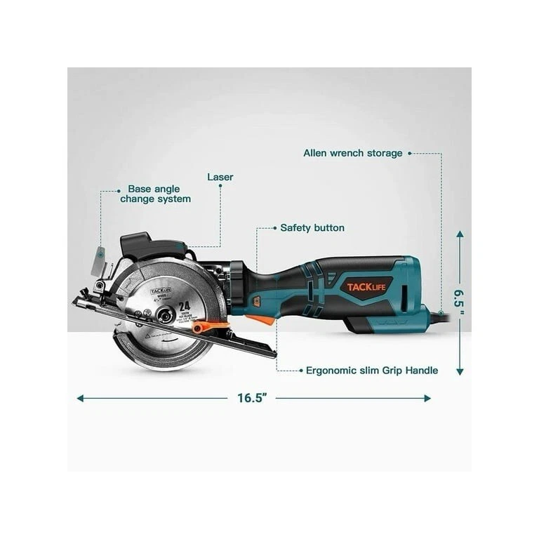 TACKLIFE Mini Circular Saw - Image 2 of 3