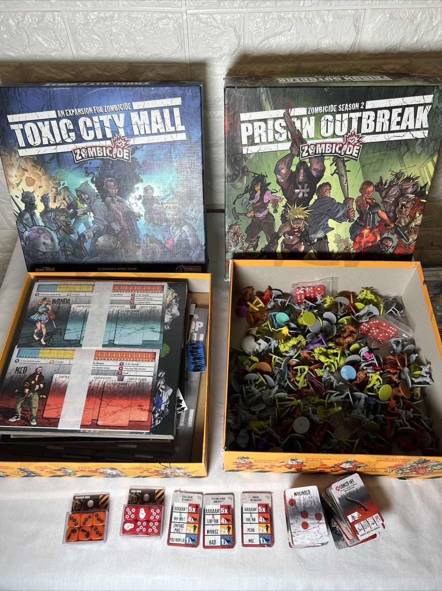 Zombicide Prison Outbreak Tile Pack – Erweiterung Mit 9 Doppelseitigen Spielplänen Für Zombicide Grundspiel