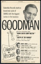 1951 Benny Goodman photo Columbia Records big vintage trade print ad
