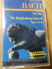 Bach  vol.2  brandenburg concerti  ,Nos.4-6    cassette