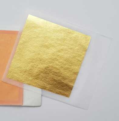 GLC Blattgold 24 Karat – 25 Blätter, Je 7,6 X 5,1 Cm, Reines Gold Für Dekoration, Kunst, Handwerk & Vergoldung, Nicht Für Lebensmittel