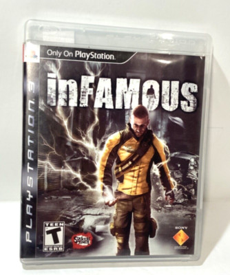 INFAMOUS Play Station 3 Game with Insert Book Video Game Rated Teen