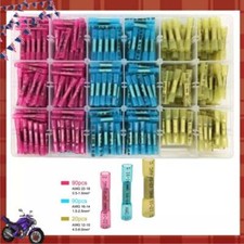 200pcs Heat Shrink Butt Wire Splice Connectors Seal Crimp Terminals Waterproof