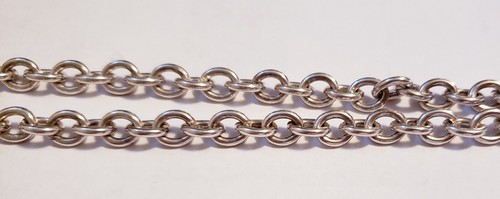 Cadena de collar de plata esterlina 925 O eslabón para mujer 16 in 46 g para mujer - Imagen 2 de 5