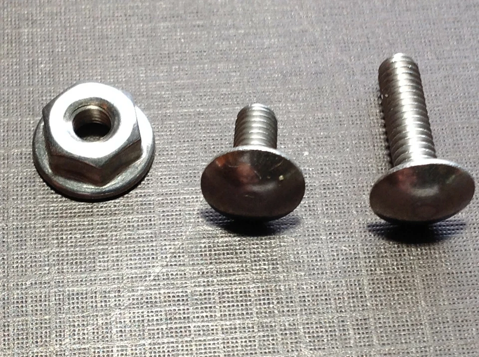 12 piezas 8-32 x 3/8 y 12 piezas 8-32 x 5/8 rejilla inoxidable remache tornillos tuercas se adapta a Dodge Foto 3 de 3