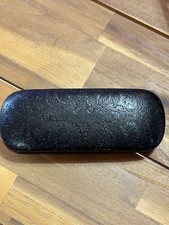 Christian Lacroix Lunettes Black Clamshell Glasses Hard Case